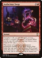 Matte Finish New Capenna Commander Audacious Swap ( #44 )