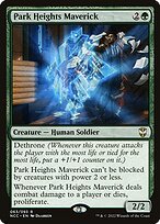 Matte Finish New Capenna Commander Park Heights Maverick ( #63 )