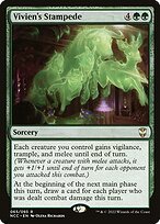 Matte Finish New Capenna Commander Vivien's Stampede ( #65 )