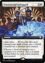 Matte Finish New Capenna Commander Contractual Safeguard ( #115 )