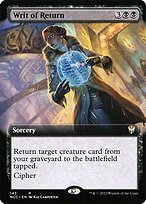 Matte Finish New Capenna Commander Writ of Return ( #143 )