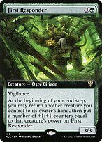 Matte Finish New Capenna Commander First Responder ( #160 )