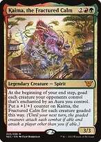 Glossy Finish Neon Dynasty Commander Kaima, the Fractured Calm ( #3 )