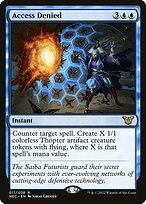 Glossy Finish Neon Dynasty Commander Access Denied ( #11 )