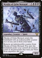Glossy Finish Neon Dynasty Commander Myojin of Grim Betrayal ( #34 )