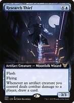 Glossy Finish Neon Dynasty Commander Research Thief ( #53 )