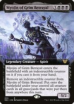 Glossy Finish Neon Dynasty Commander Myojin of Grim Betrayal ( #55 )