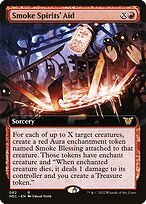 Glossy Finish Neon Dynasty Commander Smoke Spirits' Aid ( #62 )