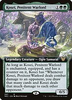 Glossy Finish Neon Dynasty Commander Kosei, Penitent Warlord ( #67 )