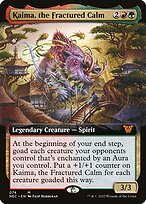 Glossy Finish Neon Dynasty Commander Kaima, the Fractured Calm ( #74 )