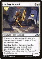 Glossy Finish Kamigawa: Neon Dynasty Selfless Samurai ( #35 )