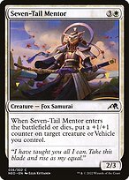 Glossy Finish Kamigawa: Neon Dynasty Seven-Tail Mentor ( #36 )