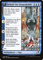 Glossy Finish Kamigawa: Neon Dynasty Behold the Unspeakable // Vision of the Unspeakable ( #48 )