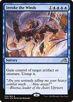 Glossy Finish Kamigawa: Neon Dynasty Invoke the Winds ( #58 )
