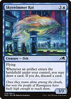 Glossy Finish Kamigawa: Neon Dynasty Skyswimmer Koi ( #79 )