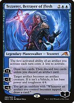 Glossy Finish Kamigawa: Neon Dynasty Tezzeret, Betrayer of Flesh ( #84 )
