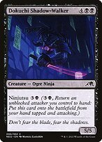 Glossy Finish Kamigawa: Neon Dynasty Dokuchi Shadow-Walker ( #94 )