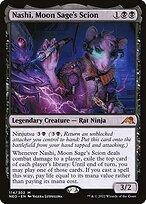 Glossy Finish Kamigawa: Neon Dynasty Nashi, Moon Sage's Scion ( #114 )
