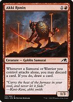Glossy Finish Kamigawa: Neon Dynasty Akki Ronin ( #131 )
