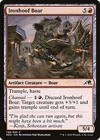 Glossy Finish Kamigawa: Neon Dynasty Ironhoof Boar ( #148 )