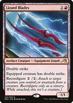 Glossy Finish Kamigawa: Neon Dynasty Lizard Blades ( #153 )