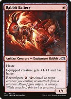 Glossy Finish Kamigawa: Neon Dynasty Rabbit Battery ( #157 )