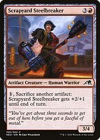 Glossy Finish Kamigawa: Neon Dynasty Scrapyard Steelbreaker ( #160 )