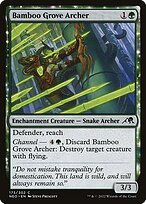 Glossy Finish Kamigawa: Neon Dynasty Bamboo Grove Archer ( #173 )