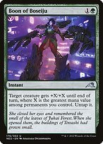 Glossy Finish Kamigawa: Neon Dynasty Boon of Boseiju ( #176 )