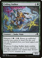 Glossy Finish Kamigawa: Neon Dynasty Coiling Stalker ( #179 )
