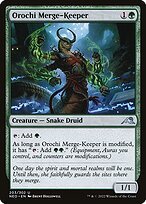Glossy Finish Kamigawa: Neon Dynasty Orochi Merge-Keeper ( #203 )