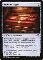 Glossy Finish Kamigawa: Neon Dynasty Bronze Cudgels ( #240 )