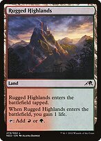 Glossy Finish Kamigawa: Neon Dynasty Rugged Highlands ( #273 )