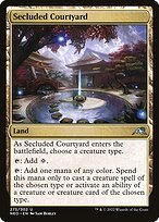 Glossy Finish Kamigawa: Neon Dynasty Secluded Courtyard ( #275 )