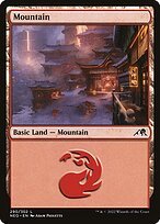 Glossy Finish Kamigawa: Neon Dynasty Mountain ( #290 )