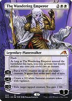 Glossy Finish Kamigawa: Neon Dynasty The Wandering Emperor ( #303 )