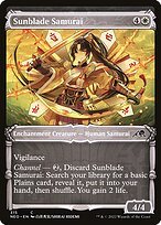 Glossy Finish Kamigawa: Neon Dynasty Sunblade Samurai ( #315 )