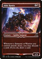Glossy Finish Kamigawa: Neon Dynasty Akki Ronin ( #319 )