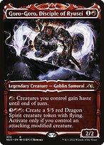 Glossy Finish Kamigawa: Neon Dynasty Goro-Goro, Disciple of Ryusei ( #320 )