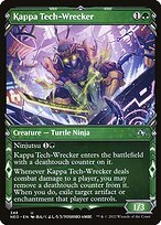 Glossy Finish Kamigawa: Neon Dynasty Kappa Tech-Wrecker ( #348 )