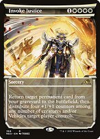 Glossy Finish Kamigawa: Neon Dynasty Invoke Justice ( #366 )