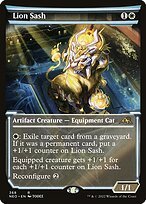 Glossy Finish Kamigawa: Neon Dynasty Lion Sash ( #368 )