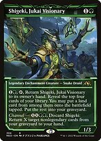 Glossy Finish Kamigawa: Neon Dynasty Shigeki, Jukai Visionary ( #394 )