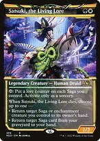 Glossy Finish Kamigawa: Neon Dynasty Satsuki, the Living Lore ( #399 )