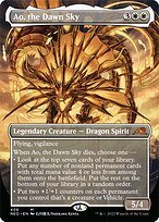 Glossy Finish Kamigawa: Neon Dynasty Ao, the Dawn Sky ( #406 )
