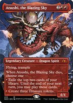 Glossy Finish Kamigawa: Neon Dynasty Atsushi, the Blazing Sky ( #410 )
