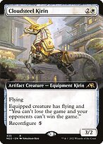 Glossy Finish Kamigawa: Neon Dynasty Cloudsteel Kirin ( #435 )