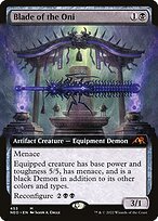 Glossy Finish Kamigawa: Neon Dynasty Blade of the Oni ( #453 )