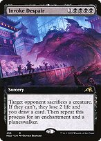 Glossy Finish Kamigawa: Neon Dynasty Invoke Despair ( #455 )