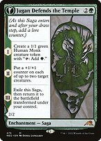 Glossy Finish Kamigawa: Neon Dynasty Jugan Defends the Temple // Remnant of the Rising Star ( #475 )